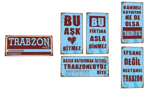 Wandbild Trabzon 6 Teilig Karadeniz 61 Wandbehänge Trabzonspor Wandposter