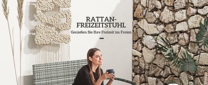 RATTAN FREIZEITSTUHL