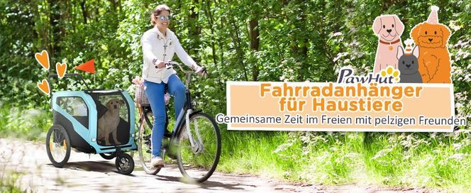 Fahrradanhänger für Haustiere