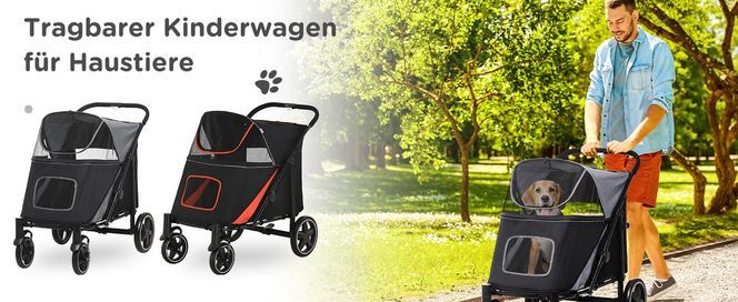 Tragbarer Kinderwagen für Haustiere