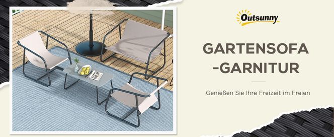 Gartensofa Garnitur