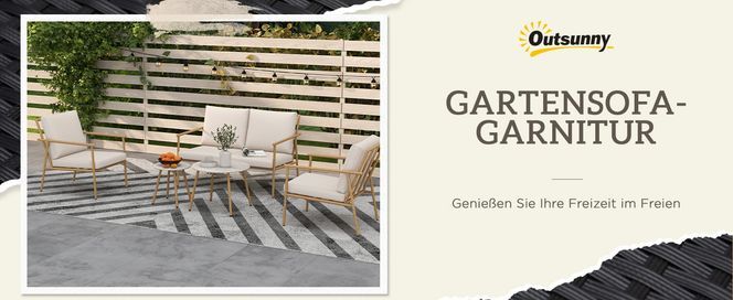 Gartensofa Garnitur