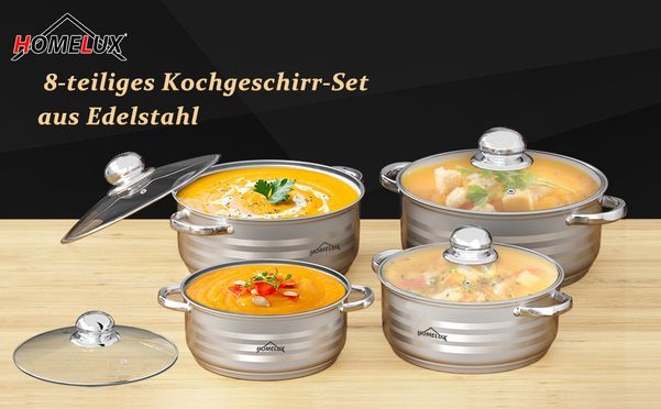 8 Stück Küche Kochgeschirr Sets