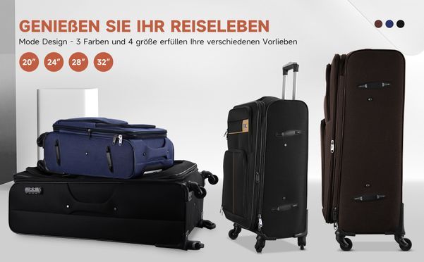 HOMELUX Gepäcksets bieten die ideale Lösung für Ihre Reisebedürfnisse!