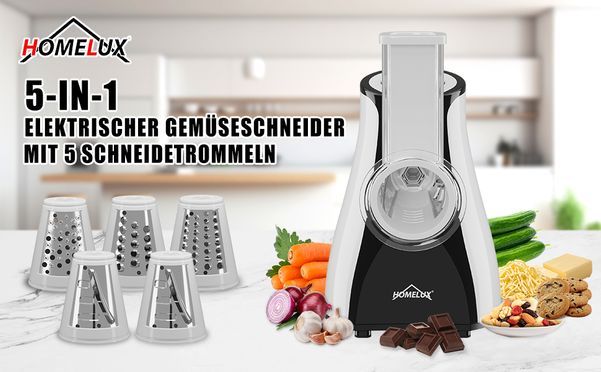 HOMELUX Gemüseschneider Elektrisch