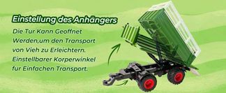 Ferngesteuerter Traktor mit Anhänger