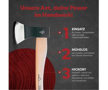 Aus Hickory Hartholz gefertigt