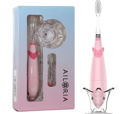 Zähneputzen mit Spaß: AILORIA BUBBLE BRUSH Schallzahnbürste für Kinder mit LED & Musik!