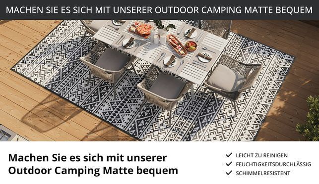 EVOCAMP Outdoor Teppich – Stilvolle Lösung für jeden Einsatzbereich