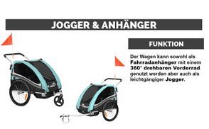 Jogger und Anhänger