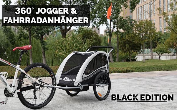 SAMAX Fahrradanhänger Black Edition