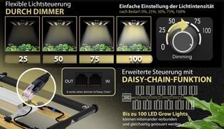 Optimierte Beleuchtung: Mehrstufig dimmbar und erweiterbar