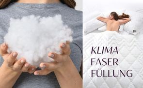 Perfektes Schlafklima durch Klima-Faser-Füllung