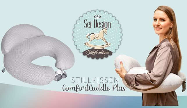 CuddlePlus Stillkissen ergonomischer Komfort und Sicherheit für Mutter und Kind