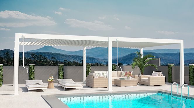 Weide Pergola Deluxe Voll-Alu Pavillon