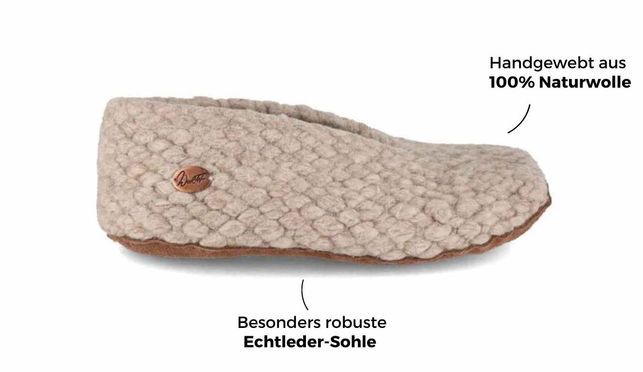 WoolFit Woolies: Die perfekte Symbiose aus Wollsocke und Hausschuh – leicht, flexibel und warm