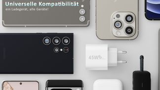 Universelle Kompatibilität dank USB C & USB A