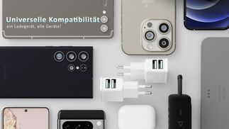 Universelle Kompatibilität dank zwei USB A Anschlüssen