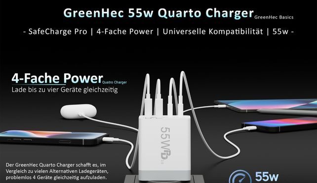 GreenHec Basics 55w Quarto Charger