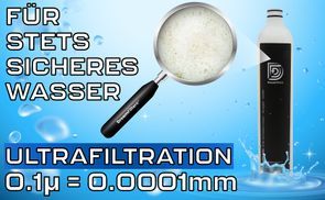 Ultrafiltration bis zu 0,1 Micron (0,0001mm)