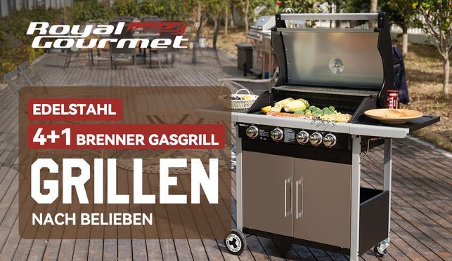 4+1 Brenner Gasgrill