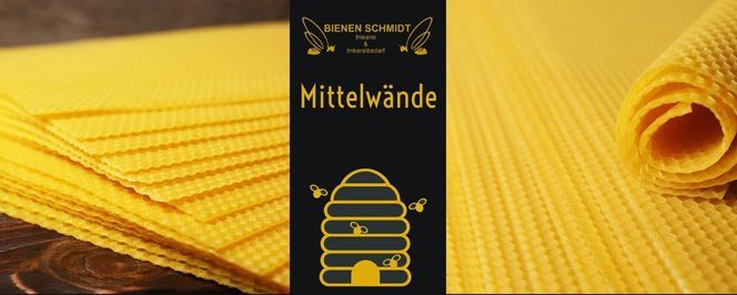 Wachs Mittelwände sind ein wichtiger Bestandteil im Beutenbau für die Bienenhaltung