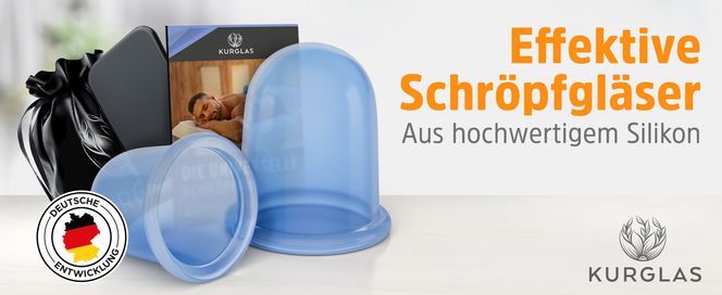 Die KURGLAS Schröpfgläser sind ideal für Anfänger & Fortgeschrittene