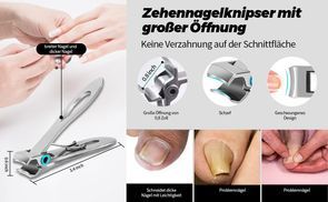 Nagelknipser und Feilen