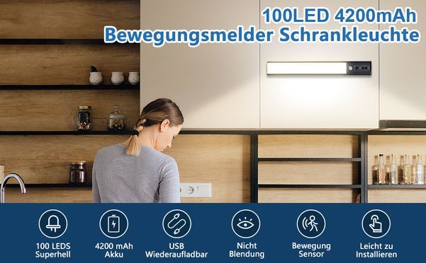 Rhein Beleuchtung Cabinet Lights Beleuchten Sie Ihre Küche mit Bewegungsmelder Schrankleuchten