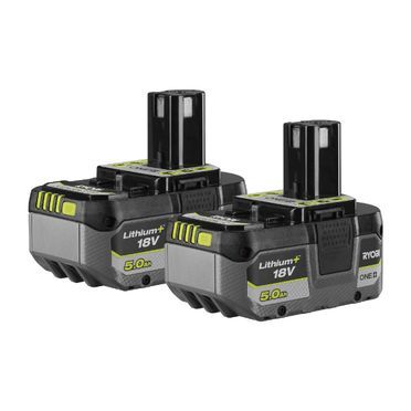 RYOBI 18 V ONE+ Doppelpack 2x 5,0Ah Akku