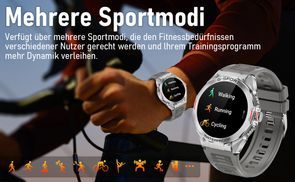 Intelligente Sportuhr für alle Fitnessbedürfnisse