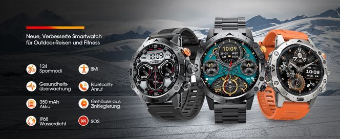 Hohe Qualität Militär Multifunktion Smartwatch