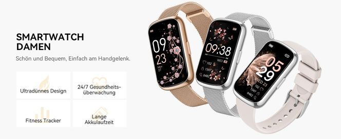 BANLVS Smartwatch Damen Du hast es verdient!