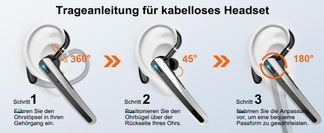 Trageanleitung für kabelloses Headset