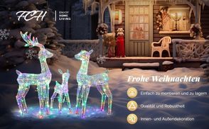 Bezaubernde Weihnachts Rentierfamilie