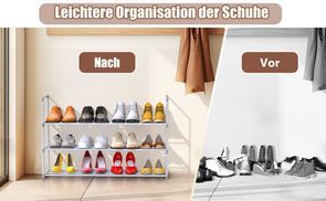 Leichtere Organisation der Schuhe