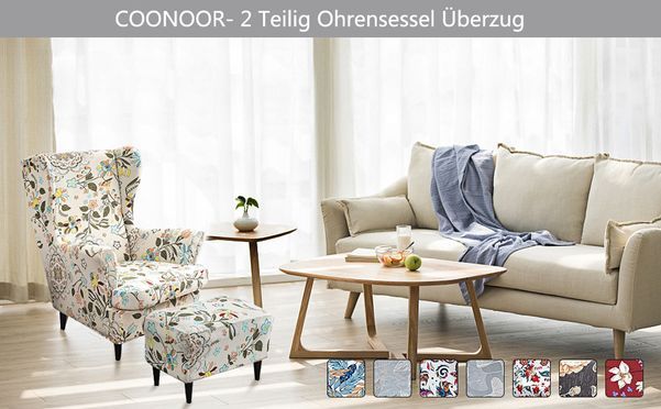 Coonoor 2 Teilig Ohrensessel Überzug