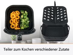 Silikon Air Fryer Liner mit Trennwänden