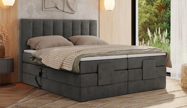 Höheres Entspannungsniveau – elektrisch verstellbares Boxspringbett COMFORTO