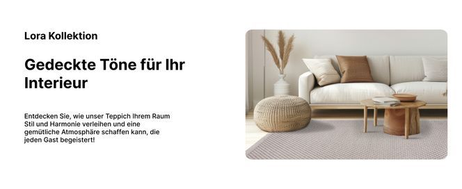 Mazovia Teppiche aus der Lora Kollektion gedeckte Farben, die dem Interieur Harmonie verleihen