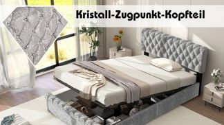 Hydraulikbett mit Kristall Zugpunkt Kopfteil