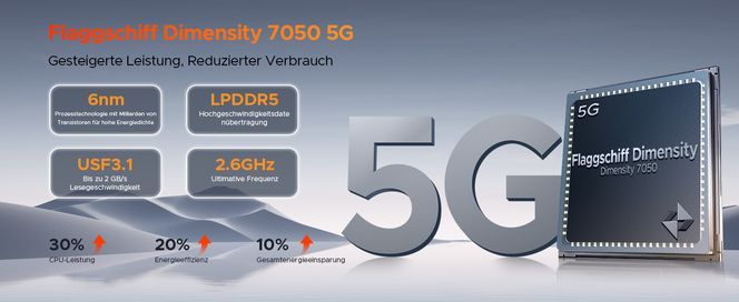 Leistungsstarker 5G Prozessor Dimensity 7050