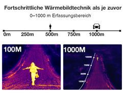 Wärmebildkamera mit 1000 m Erfassungsbereich