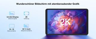 8,4 Zoll 2K Bildschirm mit einer Auflösung von 1920 x 1200