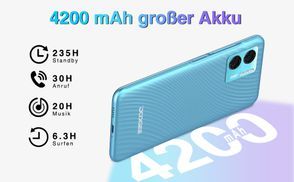 4200 mAh Akku, 10 W Schnellladung