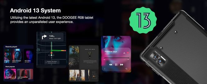 DOOGEE R08 verwendet das neueste Android 13 System