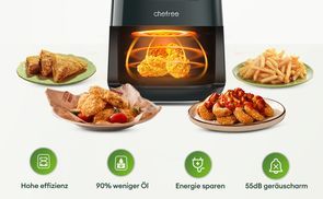 Effizient, leise und ölsparend: Der Chefree AF300 Airfryer