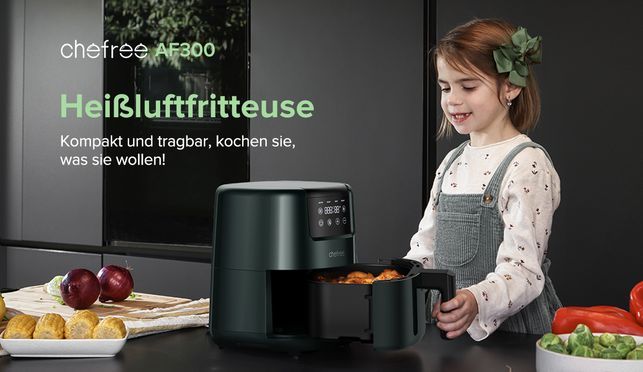 Genuss auf kleinstem Raum: Der Chefree AF300 Mini Airfryer für köstliche Vielfalt!