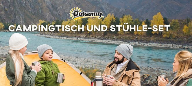 Campingtisch und stühle set