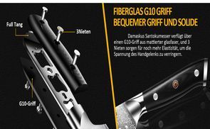 Hervorragendes G10 Griff